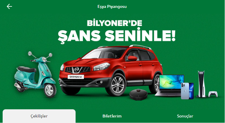 Bilyoner Eşya Piyangosu