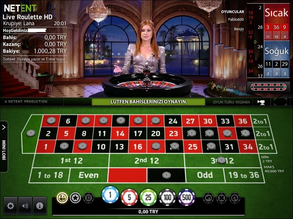 Netent Canlı Casinolar